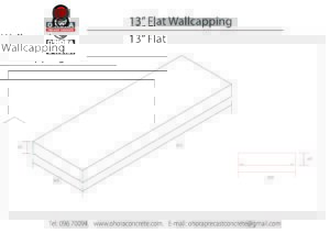 13 inch Flat Wall Capping