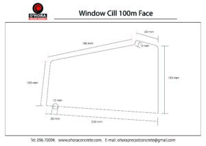 Window Cill 100m Face